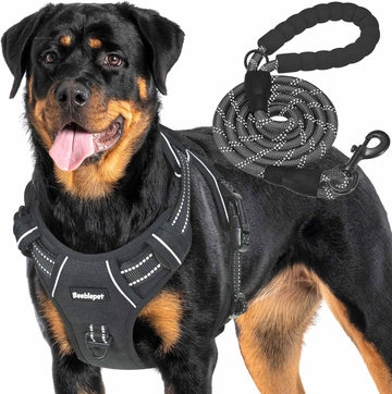 Unleash Adventure with Our Heavy Duty Tactical Dog Harness for Large Dogs! 🐾 No Pull, Adjustable, Reflective & Perfect for Training! 🖤 #K9 #DogLovers #PetGear