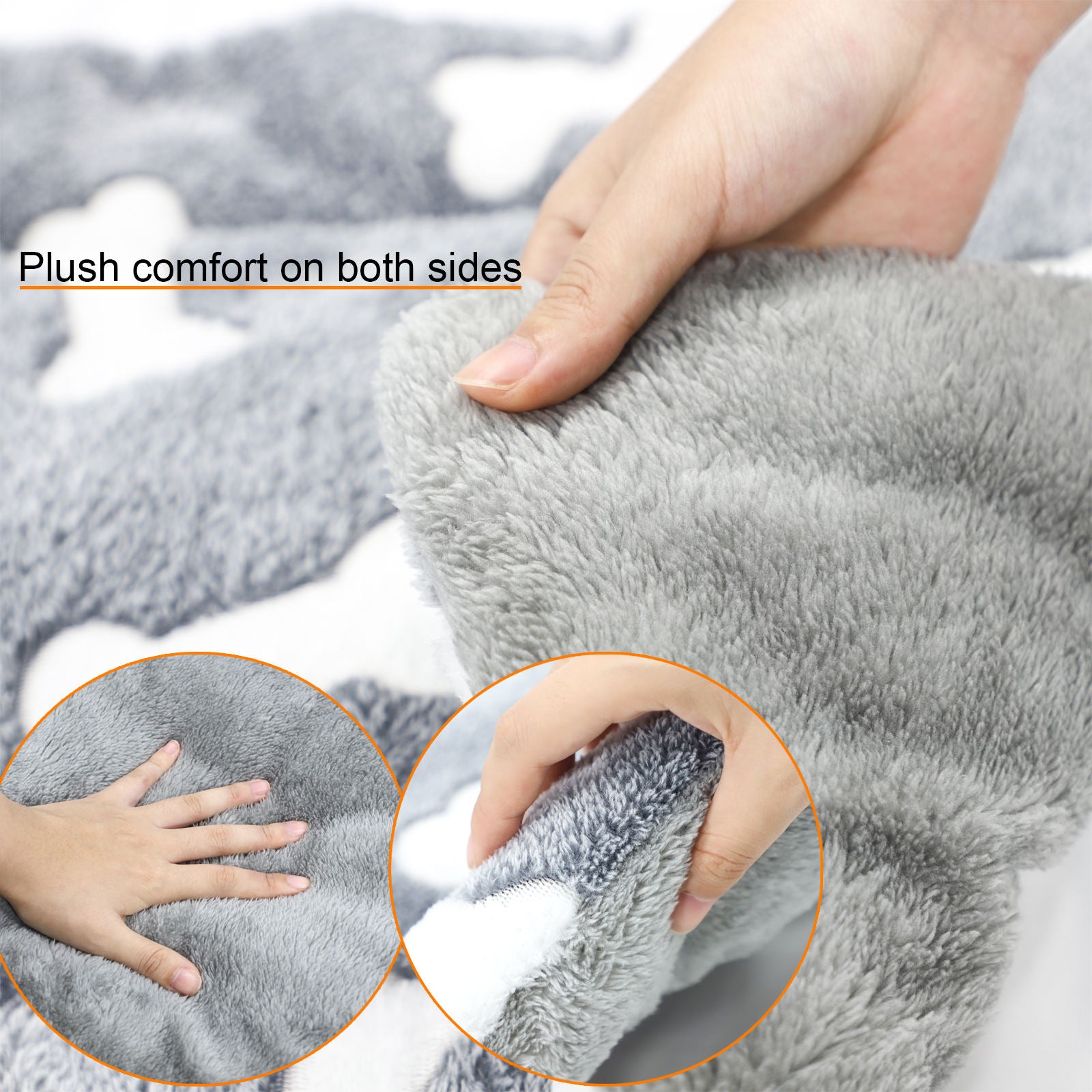 Cozy Self-Warming Pet Bed Mat - Washable, Reversible Fleece for Dogs & Cats