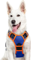 Say goodbye to pulling on walks! 🐾 Check out our comfy, adjustable dog harness for large pups! 🌟 Features reflective strips, a control handle, and no choke design. Perfect for your adventures together! 🐕✨ #DogLovers #PetGear #NoPullHarness