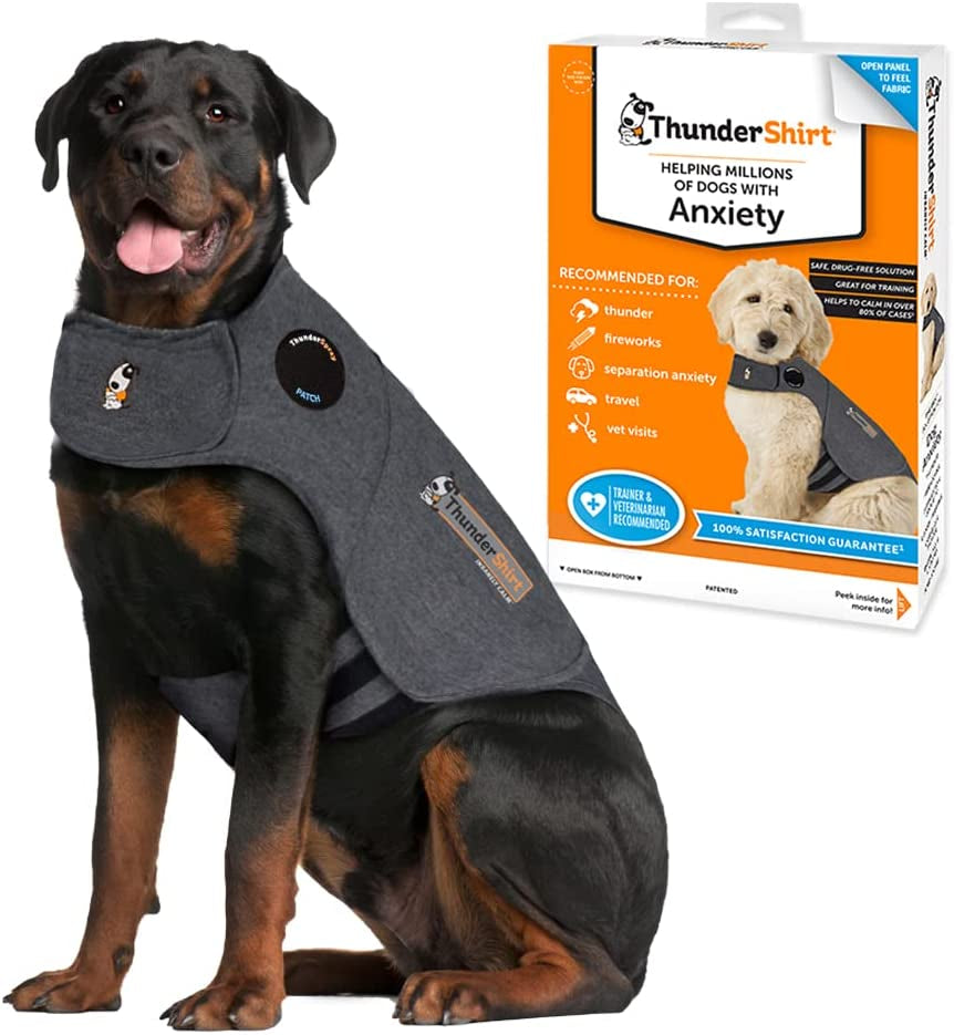 for Dogs, Small, Heather Gray Classic - Dog Anxiety Relief Calming Vest