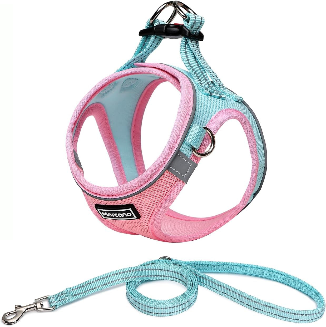 Upgrade your pet's style and comfort with our Soft Mesh Dog Harness & Leash Set! 🐾✨ Perfect for small dogs and cats, this lightweight, breathable vest features a no-chock design and reflective details for safe walks. Available in cute pink! 💖 #PetFashion #DogLovers