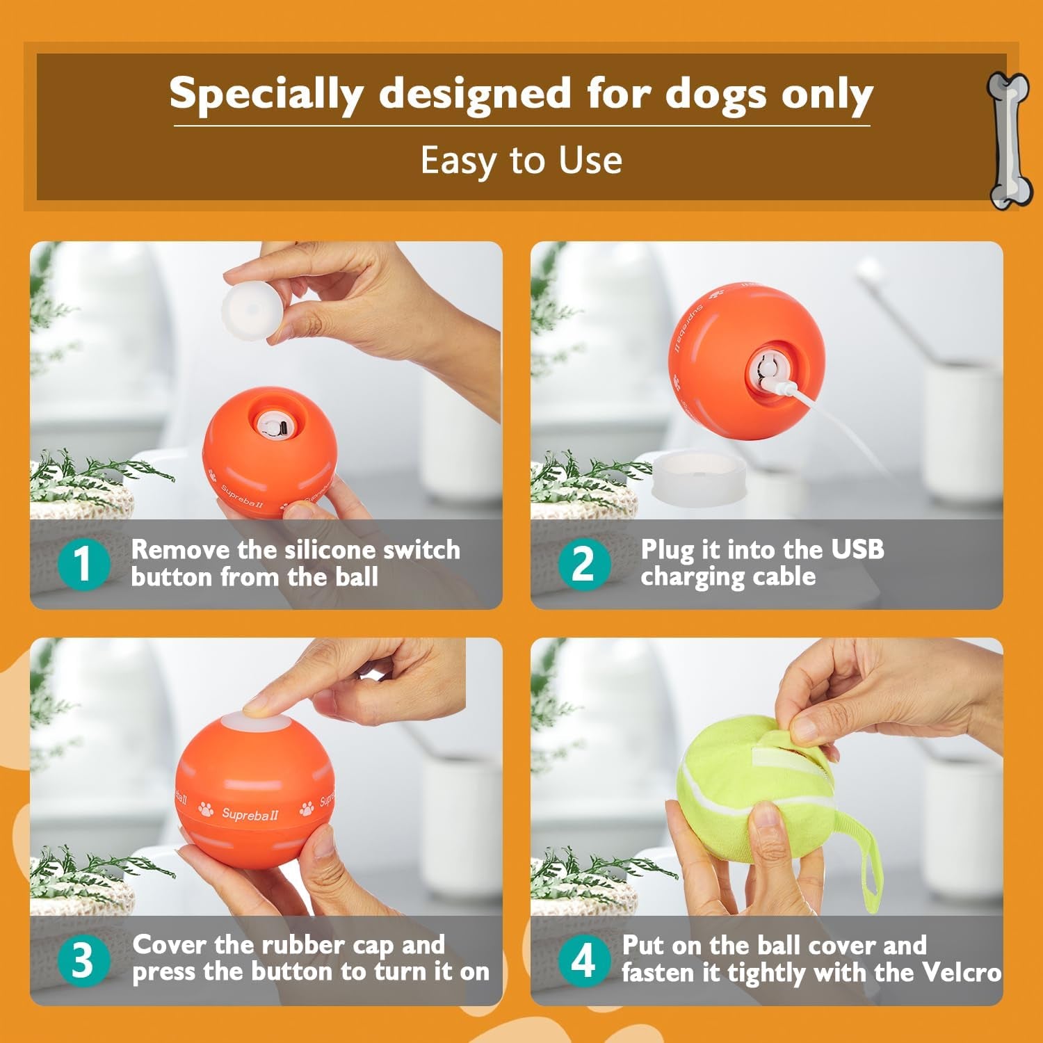 Level Up Playtime! 🐾🎉 Check Out Our New 2025 Interactive Dog Ball - Motion Activated & USB Rechargeable! Perfect for Dogs of All Sizes! 🐶💖