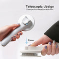 Pet Self Cleaning Cat Brushes, Cat Grooming Brush for Dogs Cats for Long Haired & Short Hair Gently to Remove Loose Undercoat, Mats Tangled