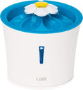 LED Flower Fountain with Triple Action Filter, Cat Drinking Water Fountain, 3 L