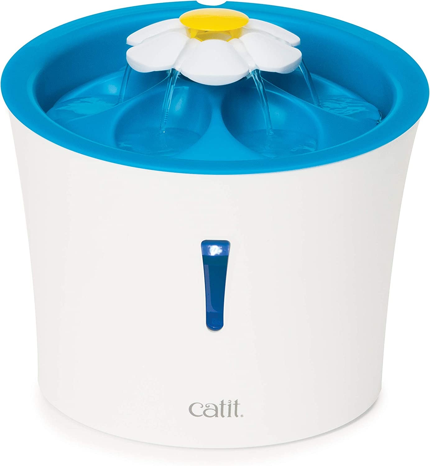 LED Flower Fountain with Triple Action Filter, Cat Drinking Water Fountain, 3 L