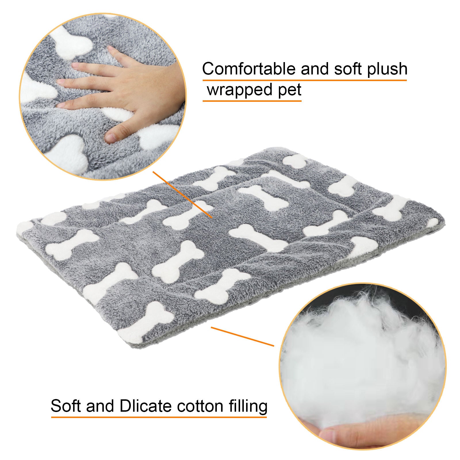 Cozy Self-Warming Pet Bed Mat - Washable, Reversible Fleece for Dogs & Cats