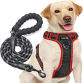 Upgrade Your Dog Walks! 🌟 Adjustable No Pull Harness + Free 5Ft Leash for Medium & Large Dogs 🐾💙 Perfect for Comfort & Control!