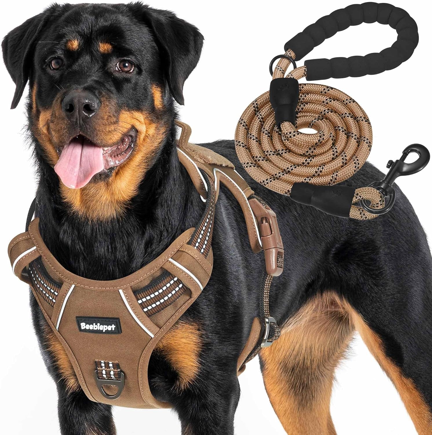 Unleash Adventure with Our Heavy Duty Tactical Dog Harness for Large Dogs! 🐾 No Pull, Adjustable, Reflective & Perfect for Training! 🖤 #K9 #DogLovers #PetGear
