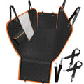 Dog Car Seat Cover View Mesh Pet Carrier Hammock Safety Protector Car Rear Back Seat Mat with Zipper and Pocket for Travel