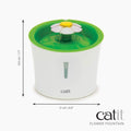 LED Flower Fountain with Triple Action Filter, Cat Drinking Water Fountain, 3 L