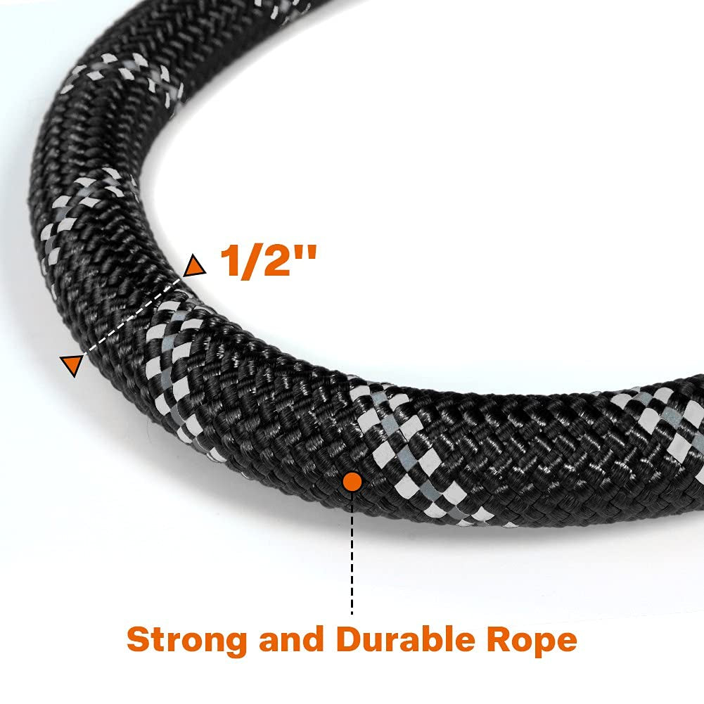 Adjustable Elastic Dog Leash for Hands-Free Jogging - Padded Handle & Reflective Design, Perfect for Training and Walking