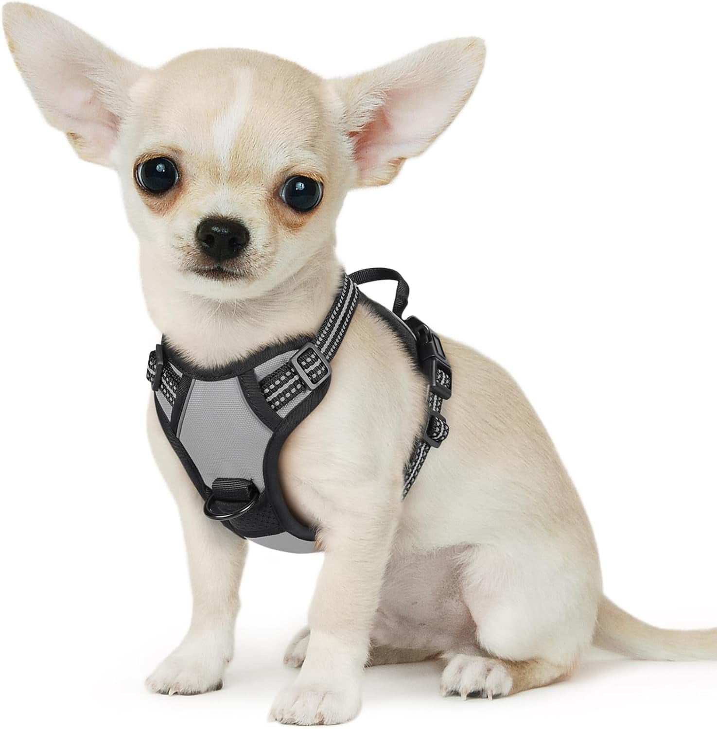 Say goodbye to pulling on walks! 🐾 Check out our comfy, adjustable dog harness for large pups! 🌟 Features reflective strips, a control handle, and no choke design. Perfect for your adventures together! 🐕✨ #DogLovers #PetGear #NoPullHarness