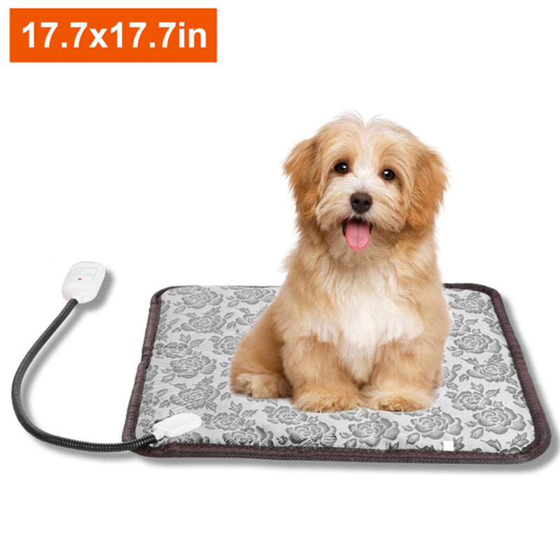 Cozy Pet Heating Pad with Waterproof Warm Blanket and Bite-Resistant Steel Rope Box