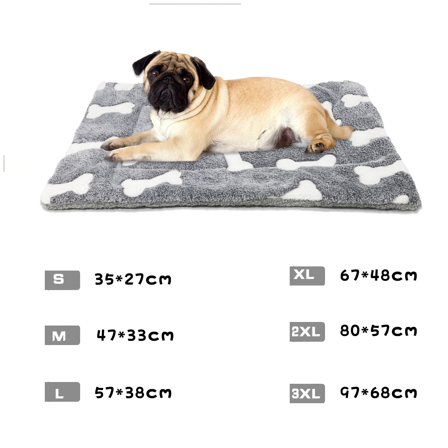Cozy Self-Warming Pet Bed Mat - Washable, Reversible Fleece for Dogs & Cats