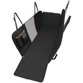 Dog Car Seat Cover View Mesh Pet Carrier Hammock Safety Protector Car Rear Back Seat Mat with Zipper and Pocket for Travel