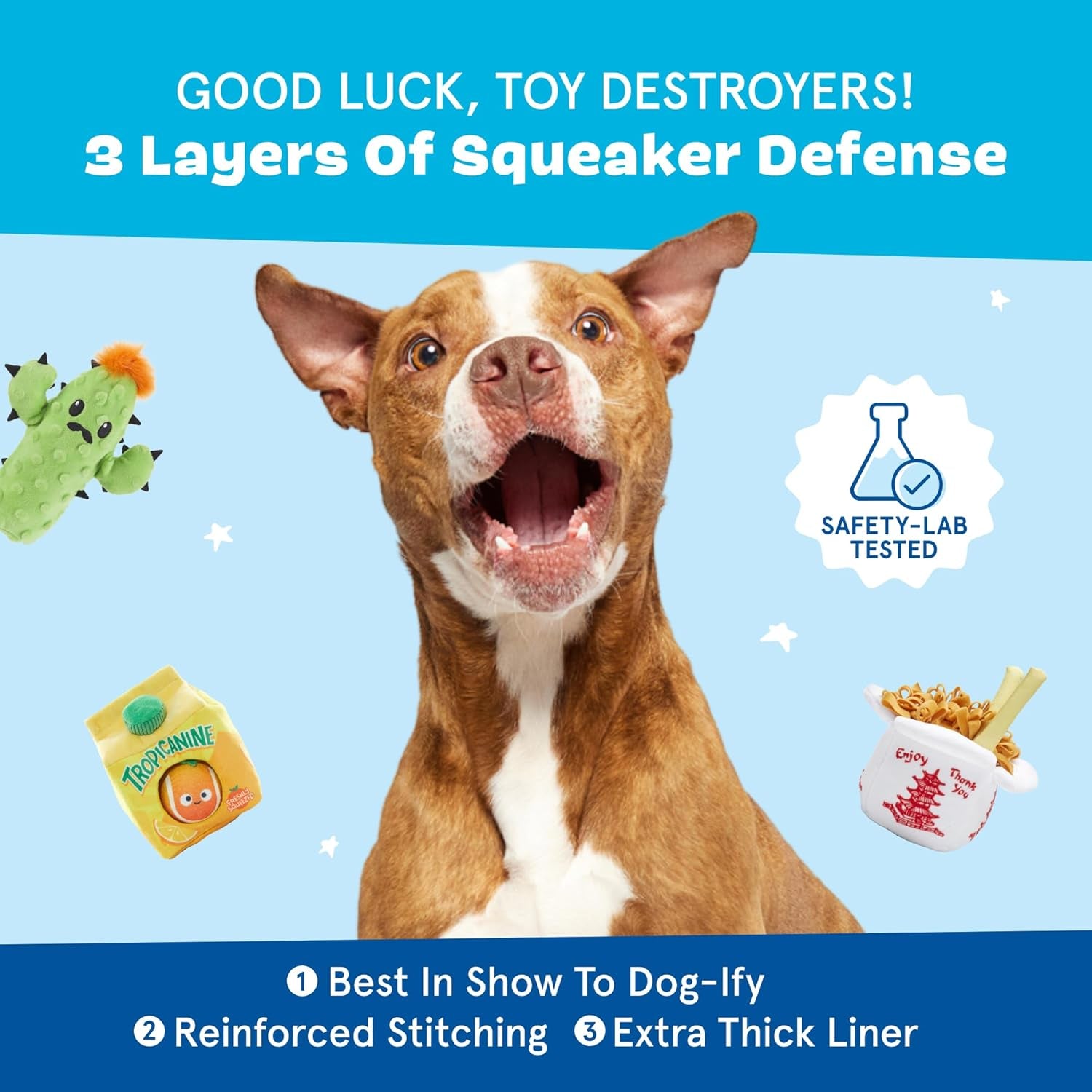 Unleash the Fun with Our 2 in 1 Interactive Plush Dog Toy! 🎉🐾 Meet the Rip and Reveal Consuela Cactus - Perfect for Dogs & Puppies! 🐶💚 Squeaky, Stimulating, and Oh-So-Fun!