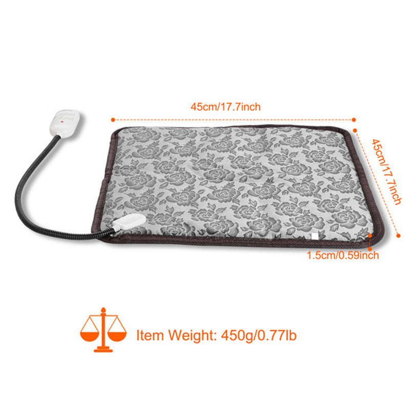 Cozy Pet Heating Pad with Waterproof Warm Blanket and Bite-Resistant Steel Rope Box