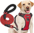 Upgrade Your Dog Walks! 🌟 Adjustable No Pull Harness + Free 5Ft Leash for Medium & Large Dogs 🐾💙 Perfect for Comfort & Control!