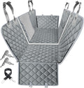 6-In-1 Dog Car Seat Cover for Back Seat, Waterproof Dog Car Hammock with Mesh Window & Side Flap, Pet Backseat Protector for Car, SUV, Truck