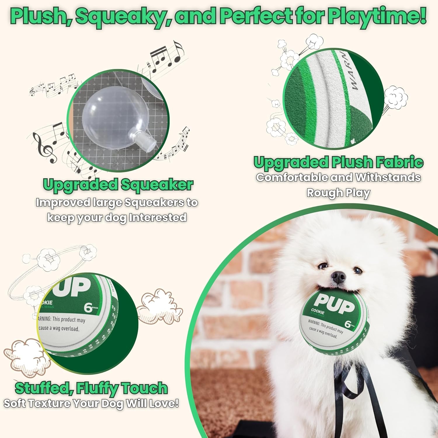 Unleash the Fun with Our Hilarious PUP Pouch Dog Toy! 🐶🎉 Squeaky, Plush, and Built Tough for All Pups! Perfect Gift for Your Furry Friend! 🐾💖