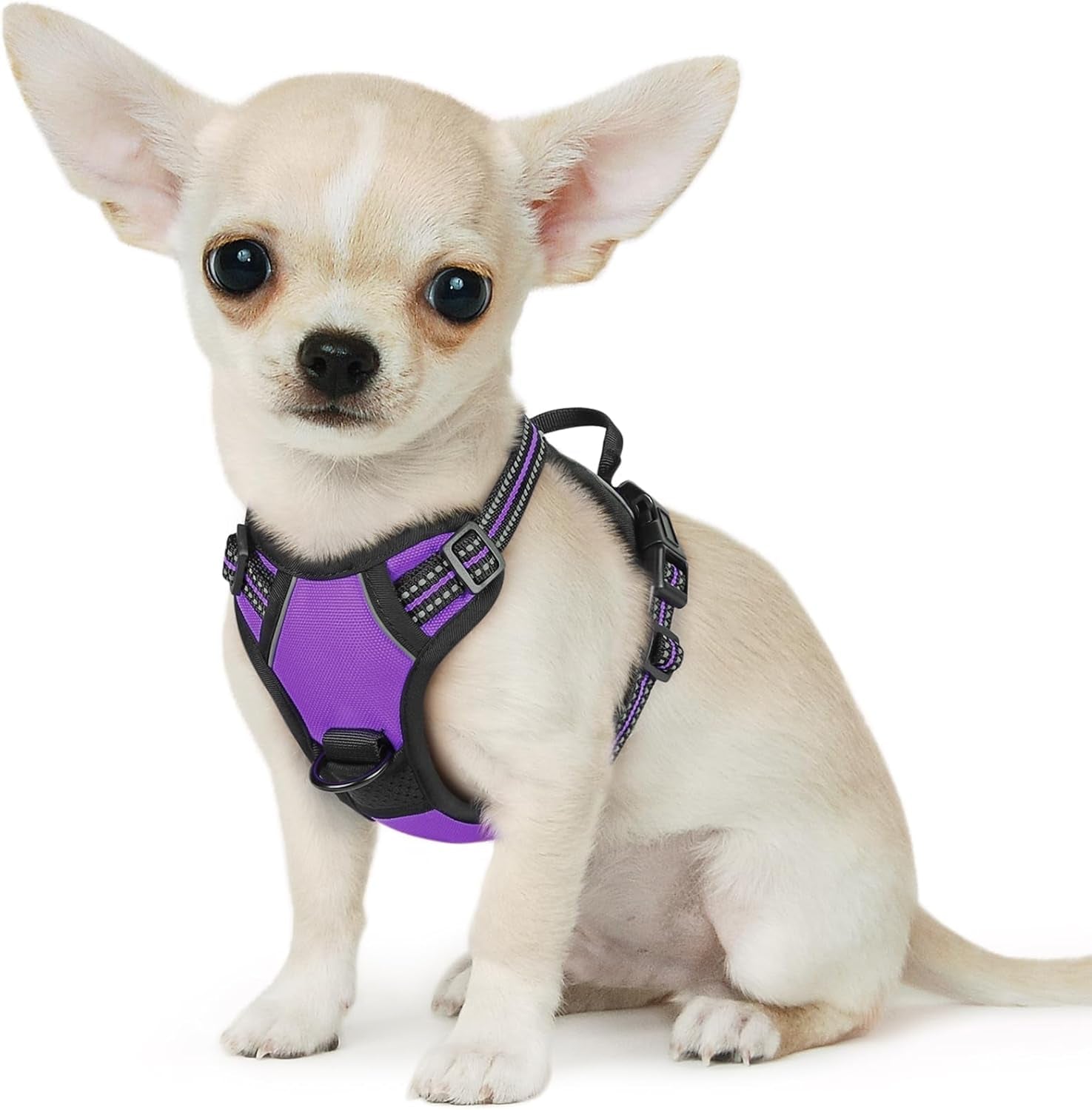 Say goodbye to pulling on walks! 🐾 Check out our comfy, adjustable dog harness for large pups! 🌟 Features reflective strips, a control handle, and no choke design. Perfect for your adventures together! 🐕✨ #DogLovers #PetGear #NoPullHarness