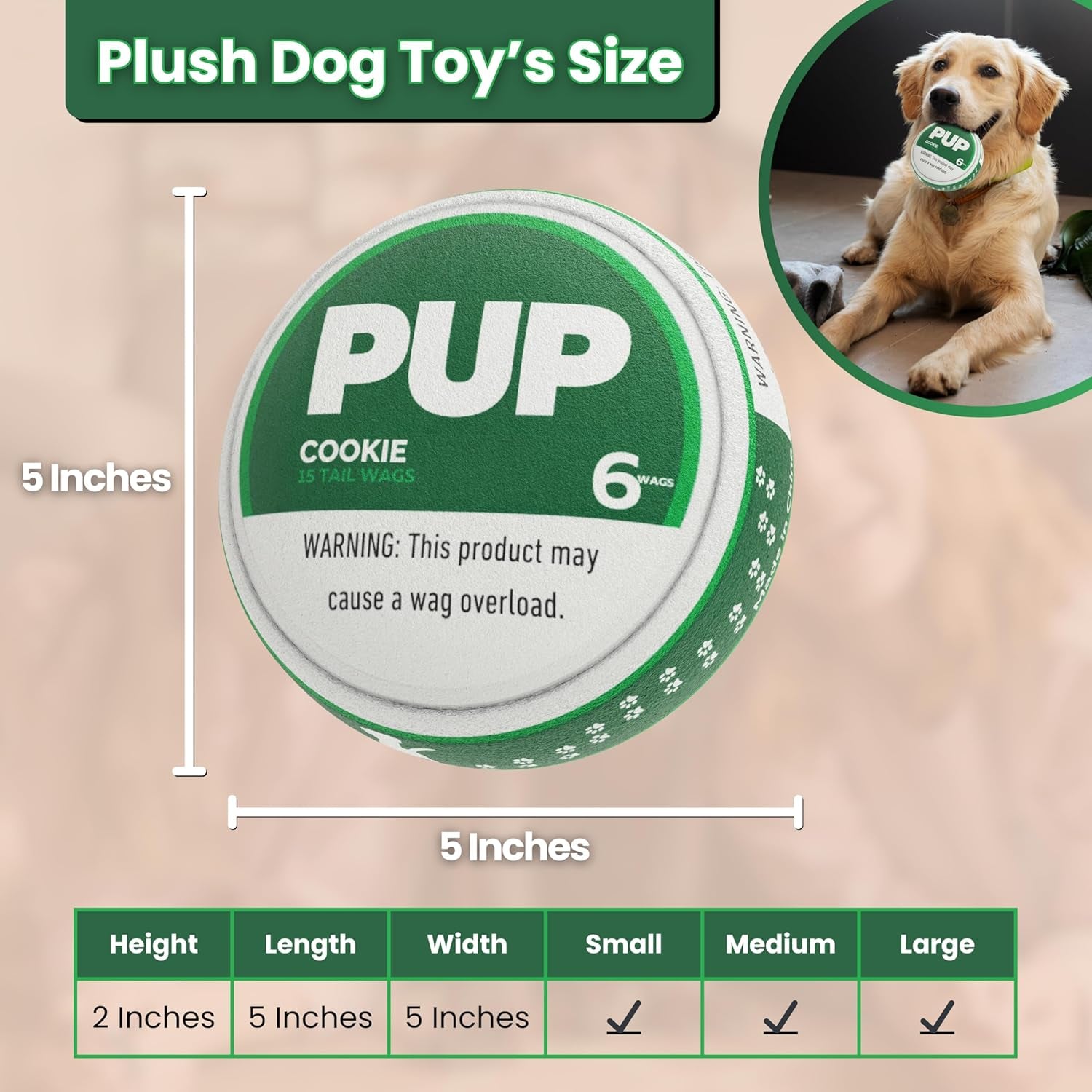 Unleash the Fun with Our Hilarious PUP Pouch Dog Toy! 🐶🎉 Squeaky, Plush, and Built Tough for All Pups! Perfect Gift for Your Furry Friend! 🐾💖