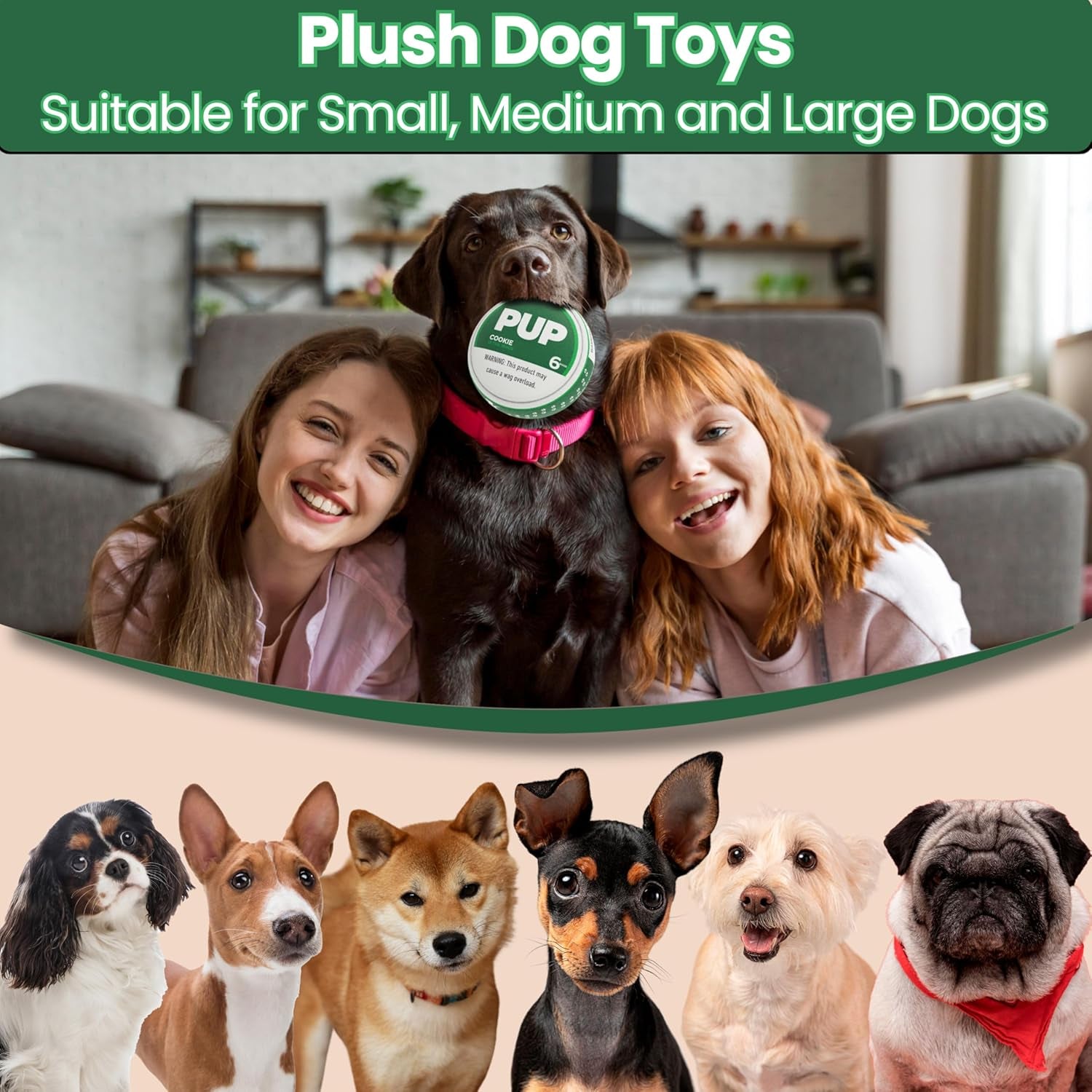 Unleash the Fun with Our Hilarious PUP Pouch Dog Toy! 🐶🎉 Squeaky, Plush, and Built Tough for All Pups! Perfect Gift for Your Furry Friend! 🐾💖