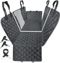 6-In-1 Dog Car Seat Cover for Back Seat, Waterproof Dog Car Hammock with Mesh Window & Side Flap, Pet Backseat Protector for Car, SUV, Truck