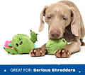 Unleash the Fun with Our 2 in 1 Interactive Plush Dog Toy! 🎉🐾 Meet the Rip and Reveal Consuela Cactus - Perfect for Dogs & Puppies! 🐶💚 Squeaky, Stimulating, and Oh-So-Fun!
