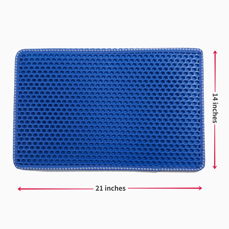 Premium Double-Layer Rice Cat Litter Mat for Easy Cleanup and Odor Control
