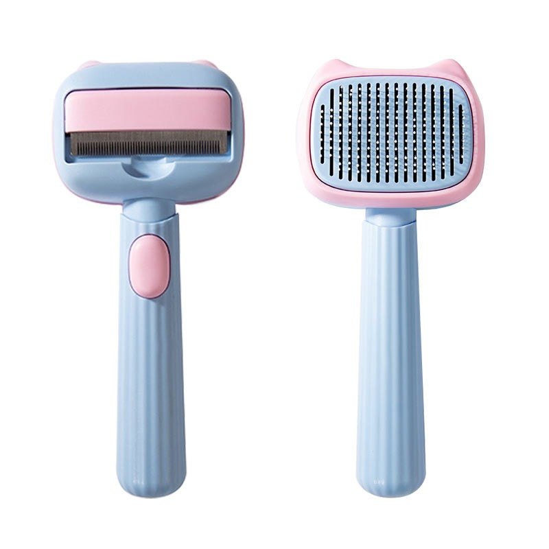 Ultimate Pet Grooming Brush - De-Shedding Tool for Large Dogs & Cats, Reduces Shedding for All Hair Types!