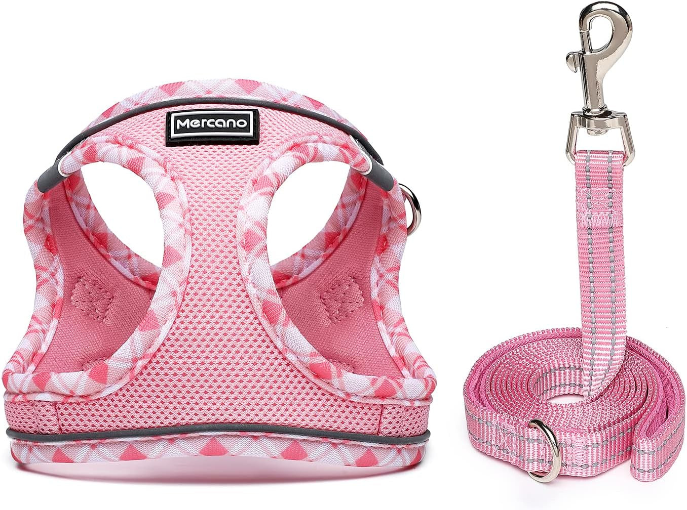 Upgrade your pet's style and comfort with our Soft Mesh Dog Harness & Leash Set! 🐾✨ Perfect for small dogs and cats, this lightweight, breathable vest features a no-chock design and reflective details for safe walks. Available in cute pink! 💖 #PetFashion #DogLovers