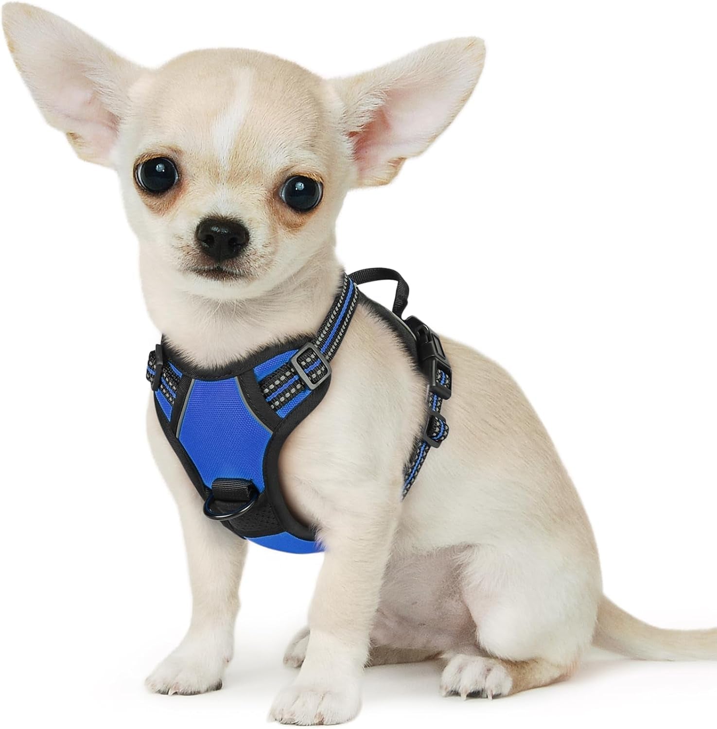 Say goodbye to pulling on walks! 🐾 Check out our comfy, adjustable dog harness for large pups! 🌟 Features reflective strips, a control handle, and no choke design. Perfect for your adventures together! 🐕✨ #DogLovers #PetGear #NoPullHarness