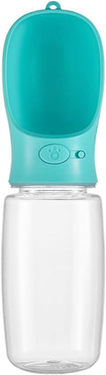 Portable Dog Water Bottle, 12 OZ, Leak Proof Puppy Water Dispenser with Drinking Feeder for Pets Outdoor Walking, Hiking, Travel, Food Grade Plastic