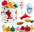 12 Adorable Plush Squeaky Toys for Your Small to Medium Pup – Comes with a Handy Carrying Bag! 🐾🎉
