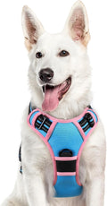 Say goodbye to pulling on walks! 🐾 Check out our comfy, adjustable dog harness for large pups! 🌟 Features reflective strips, a control handle, and no choke design. Perfect for your adventures together! 🐕✨ #DogLovers #PetGear #NoPullHarness