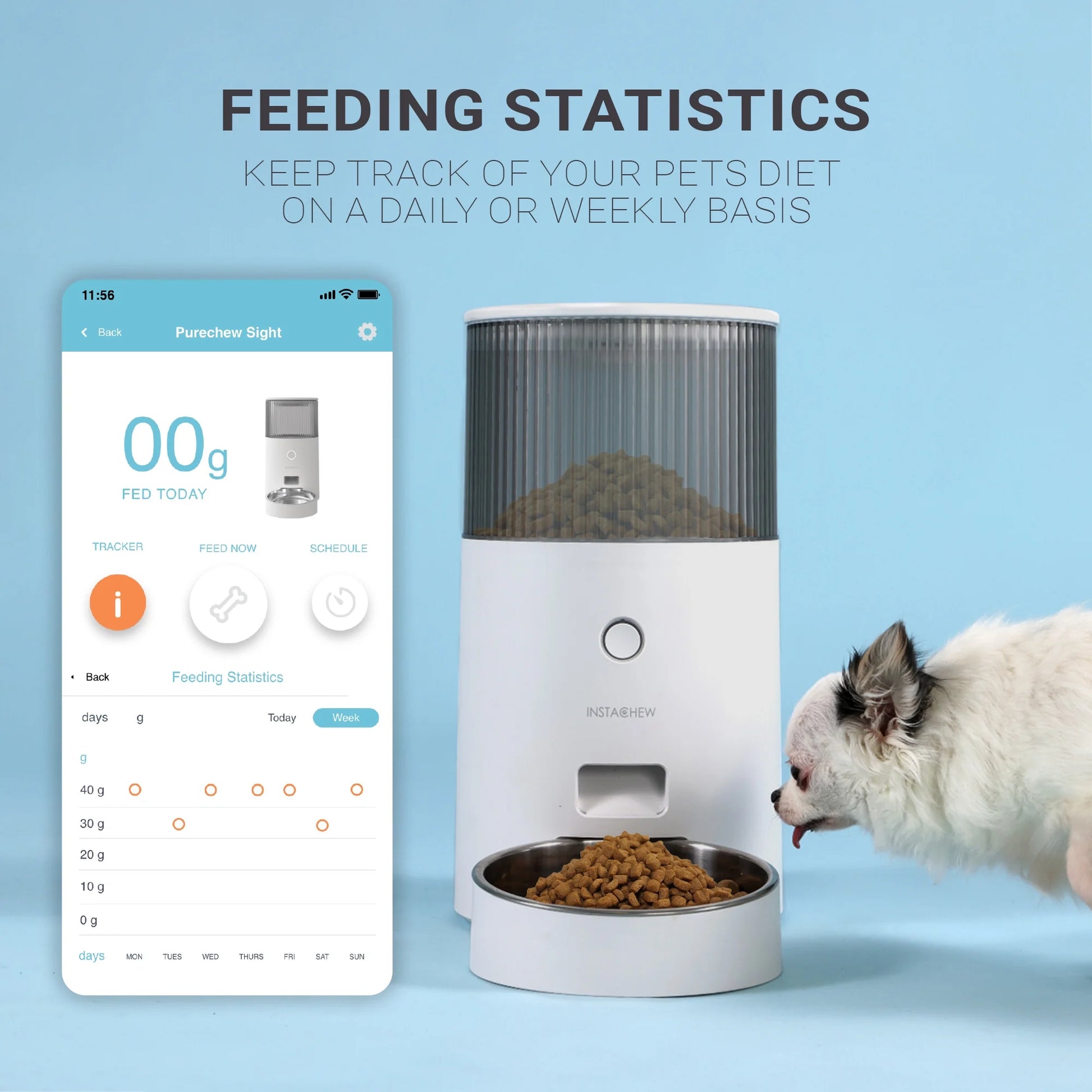 Revolutionary Purechew Mini Smart Cat and Dog Feeder - Automatic Food Dispenser for Hassle-Free Feeding!