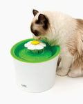 LED Flower Fountain with Triple Action Filter, Cat Drinking Water Fountain, 3 L
