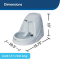 Upgrade your pet's hydration game with the Drinkwell Platinum Water Fountain! 💧🐾 Automatic, 168 oz capacity, and sleek grey design - perfect for your furry friends! #PetCare #HydrationStation