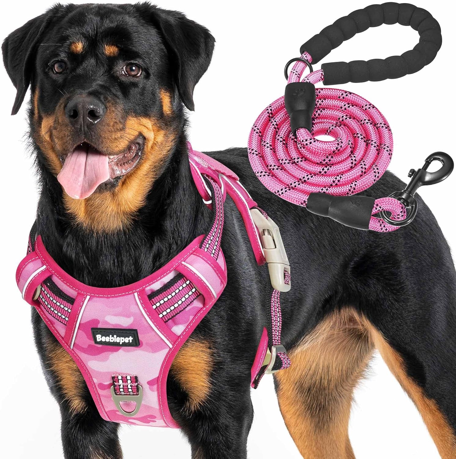 Unleash Adventure with Our Heavy Duty Tactical Dog Harness for Large Dogs! 🐾 No Pull, Adjustable, Reflective & Perfect for Training! 🖤 #K9 #DogLovers #PetGear