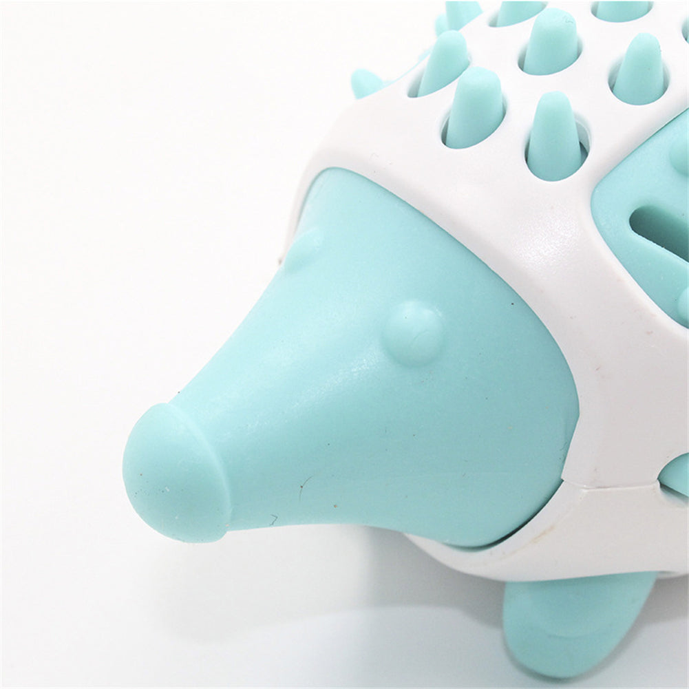 Phedgehog Shape Dog Toy Leaking Food Toys for Small Large Dogs Cat Chewing Toys Pet Tooth Cleaning Indestructible Puppy Toys Ball Molar Tooth Cleaning Stick