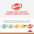 Textured Dental Bone Power Chew Toy for Dogs, Dog Toys for Aggressive Chewers, Flavor Medley Flavor, X-Large - 50+ Lbs, 1 Count