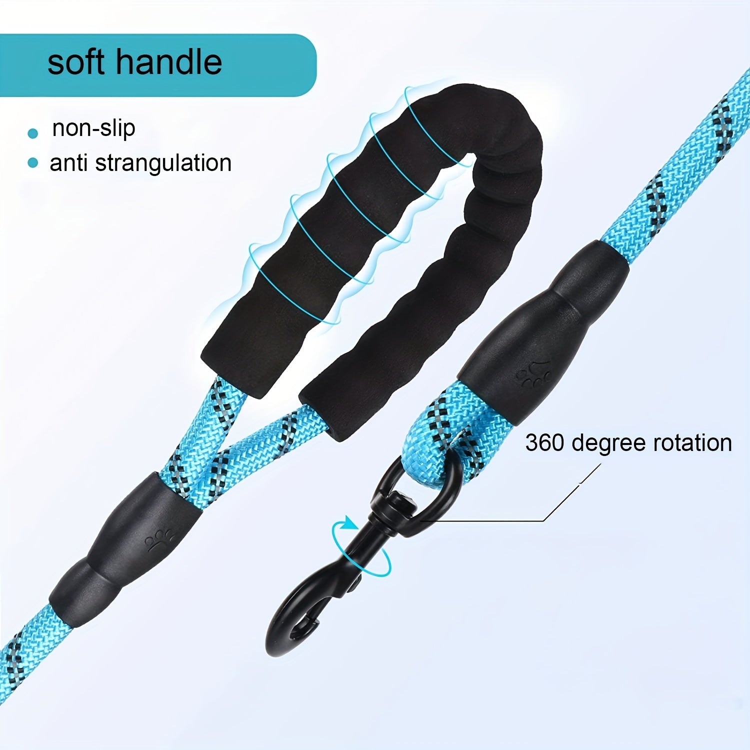 Adjustable Elastic Dog Leash for Hands-Free Jogging - Padded Handle & Reflective Design, Perfect for Training and Walking